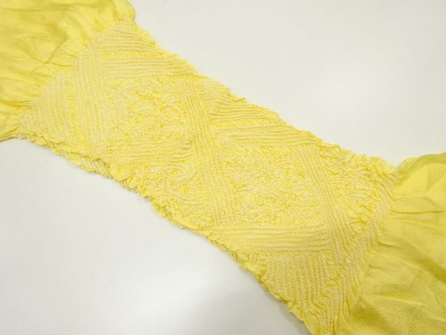 JAPANESE KIMONO / OBIAGE / SILK / SHIBORI
